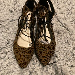 Dalmatian print flats